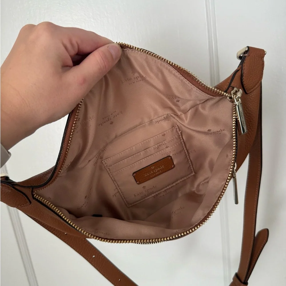 Kate Spade Brown Leather Shoulder Bag - Picture 3 of 4